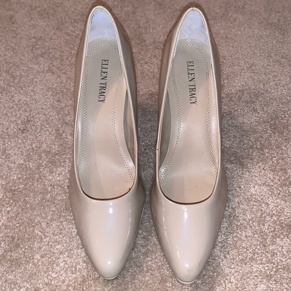 Ellen Tracy Patent Leather Cody Heels